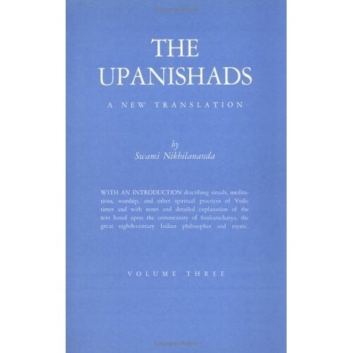 UPANISHADS -SW NIKHILANANDA - VL 3-E-200