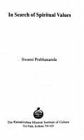 IN SEARCH OF SPIRITUAL VALUES E-60 IN SEARCH OF SPIRITUAL VALUES E-60