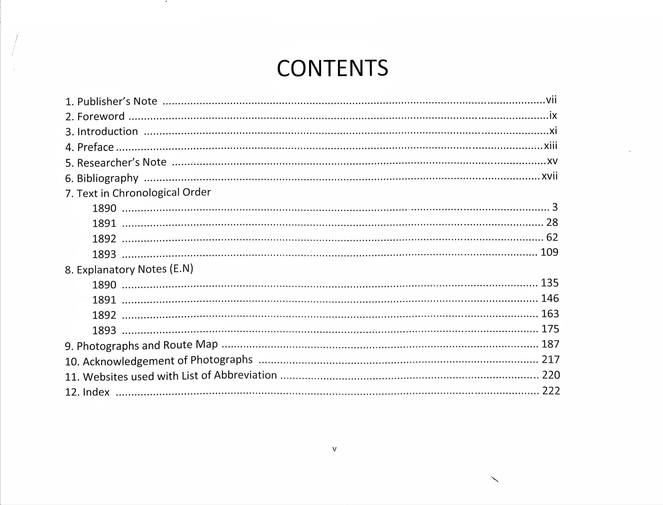 CHRONOLOGICAL ACCOUNT OF SVK -E-360