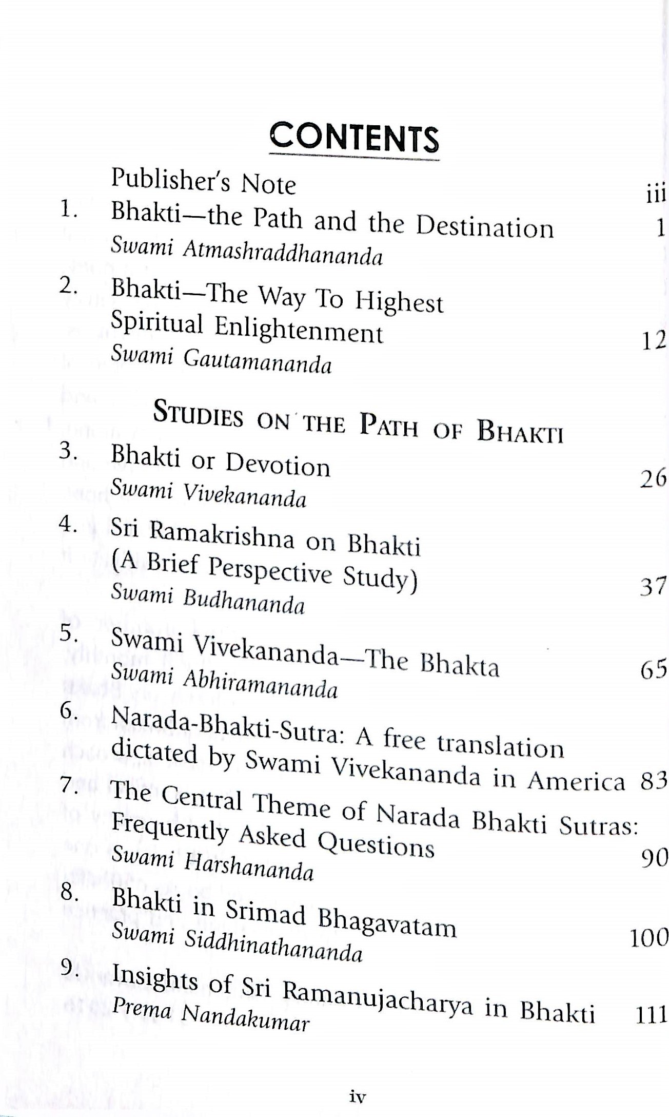 BHAKTI THE PATH OF DIVINE LOVE E-140