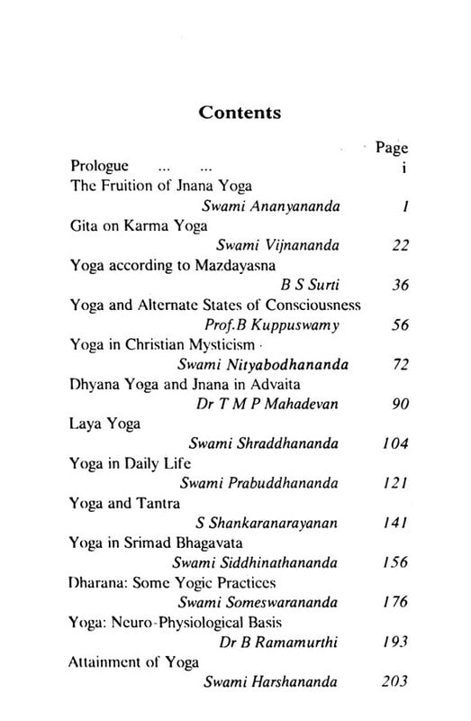 YOGA ITS VARIOUS ASPECTS -E-45