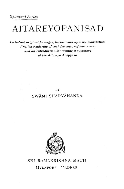 AITAREYOPANISHAD E-35 AITAREYOPANISHAD E-35