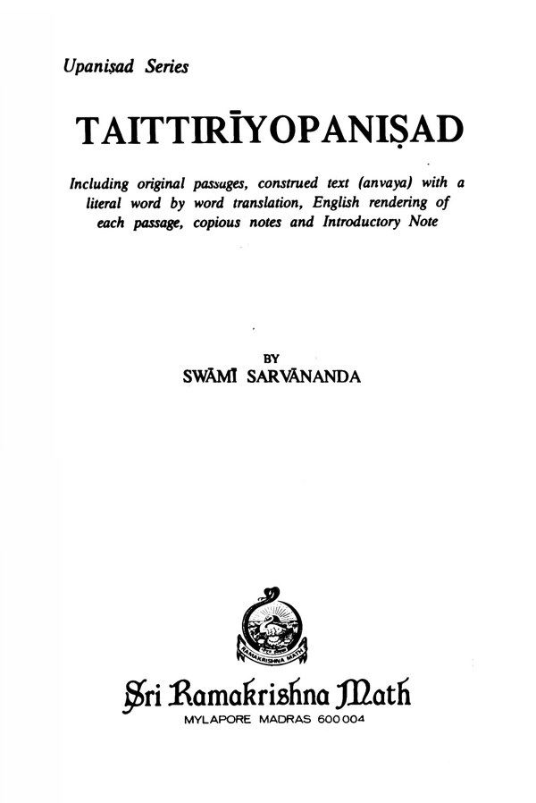TAITTIRIYOPANISHAD (CHENNAI ) -E-50 TAITTIRIYOPANISHAD (CHENNAI ) -E-50